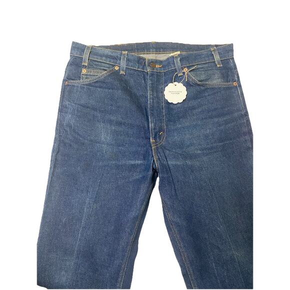 Vintage Levi’s 517 Orange Tab Boot Cut Denim Jeans USA Size 35/30 Hemmed - Picture 2 of 8
